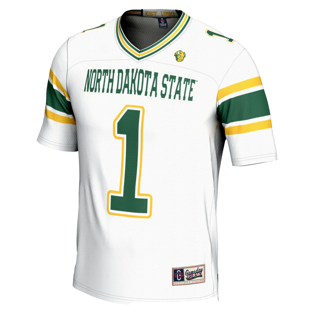 #1 NDSU Bison Endzone Football Jersey - White product image 3