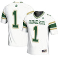 #1 Colorado State Rams Endzone Football Jersey - White product image 1
