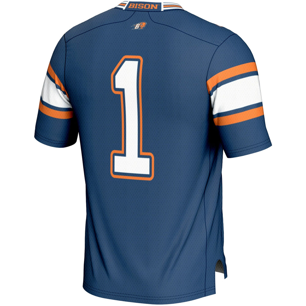 #1 Bucknell Bison Endzone Football Jersey - Blue product image 4