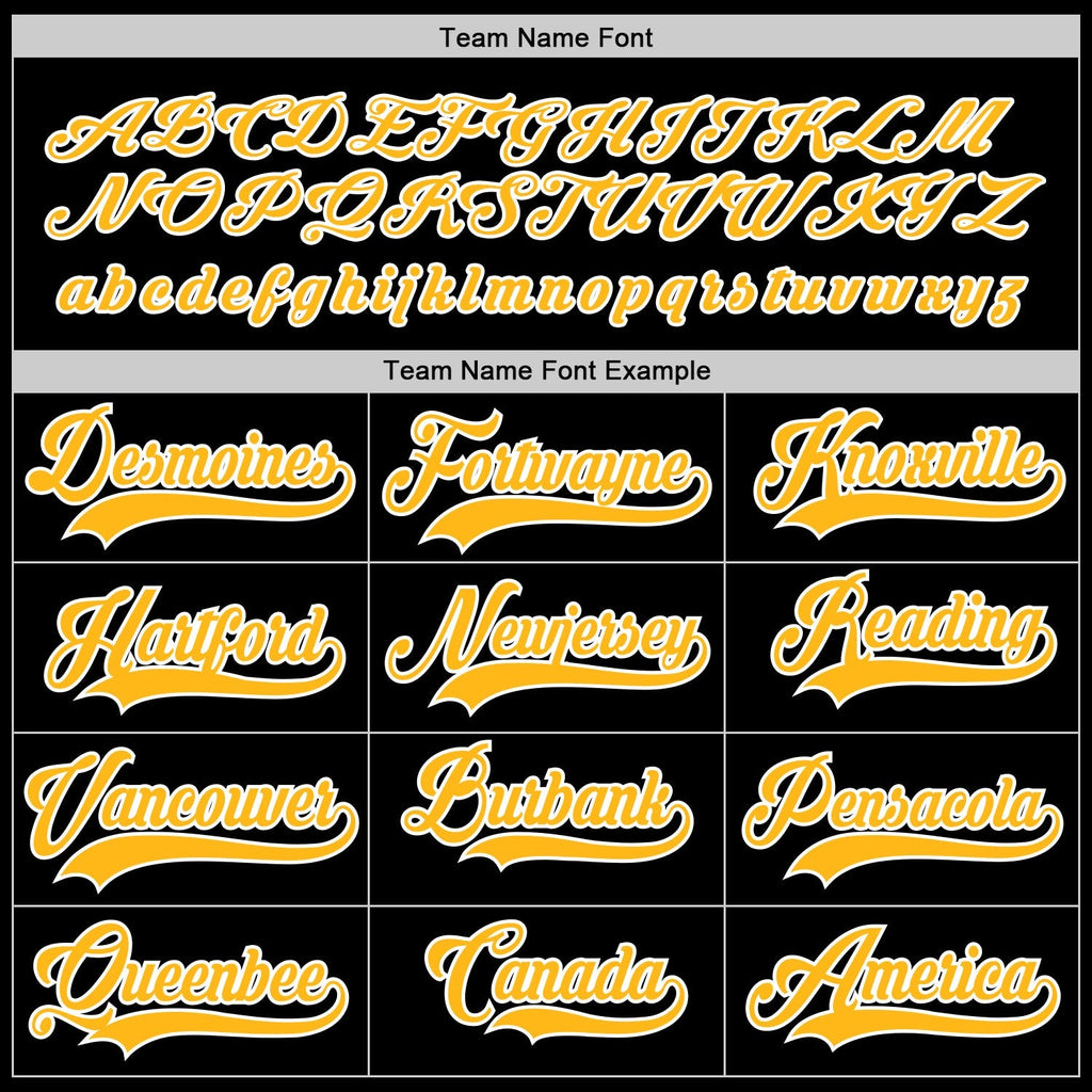 Custom Hockey Jersey - Black Gold-White product image 4