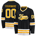Custom Hockey Jersey - Black Gold-White product image 1