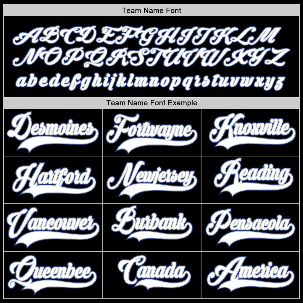 Custom Hockey Jersey - Black White-Royal product image 4