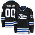 Custom Hockey Jersey - Black White-Royal product image 1