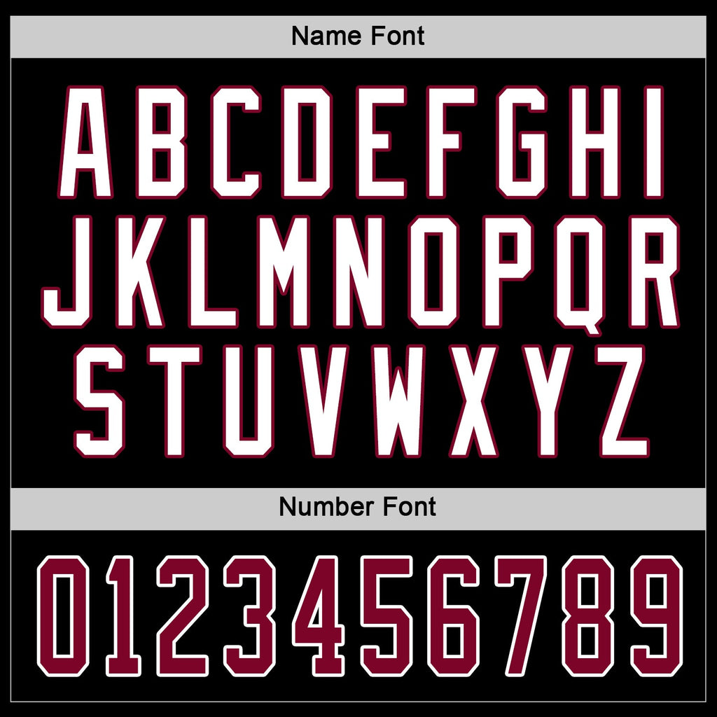 Custom Hockey Jersey - Black Maroon-White product image 3