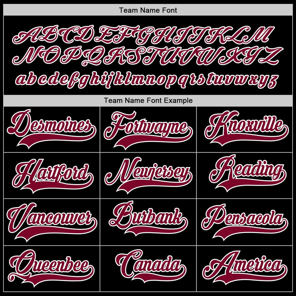 Custom Hockey Jersey - Black Maroon-White product image 4