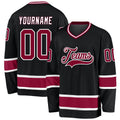 Custom Hockey Jersey - Black Maroon-White product image 1