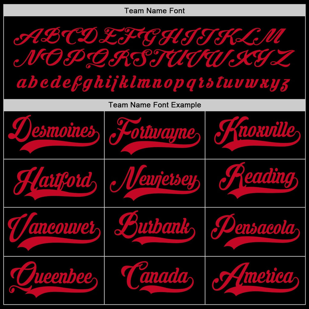 Custom Hockey Jersey - Black Red product image 4
