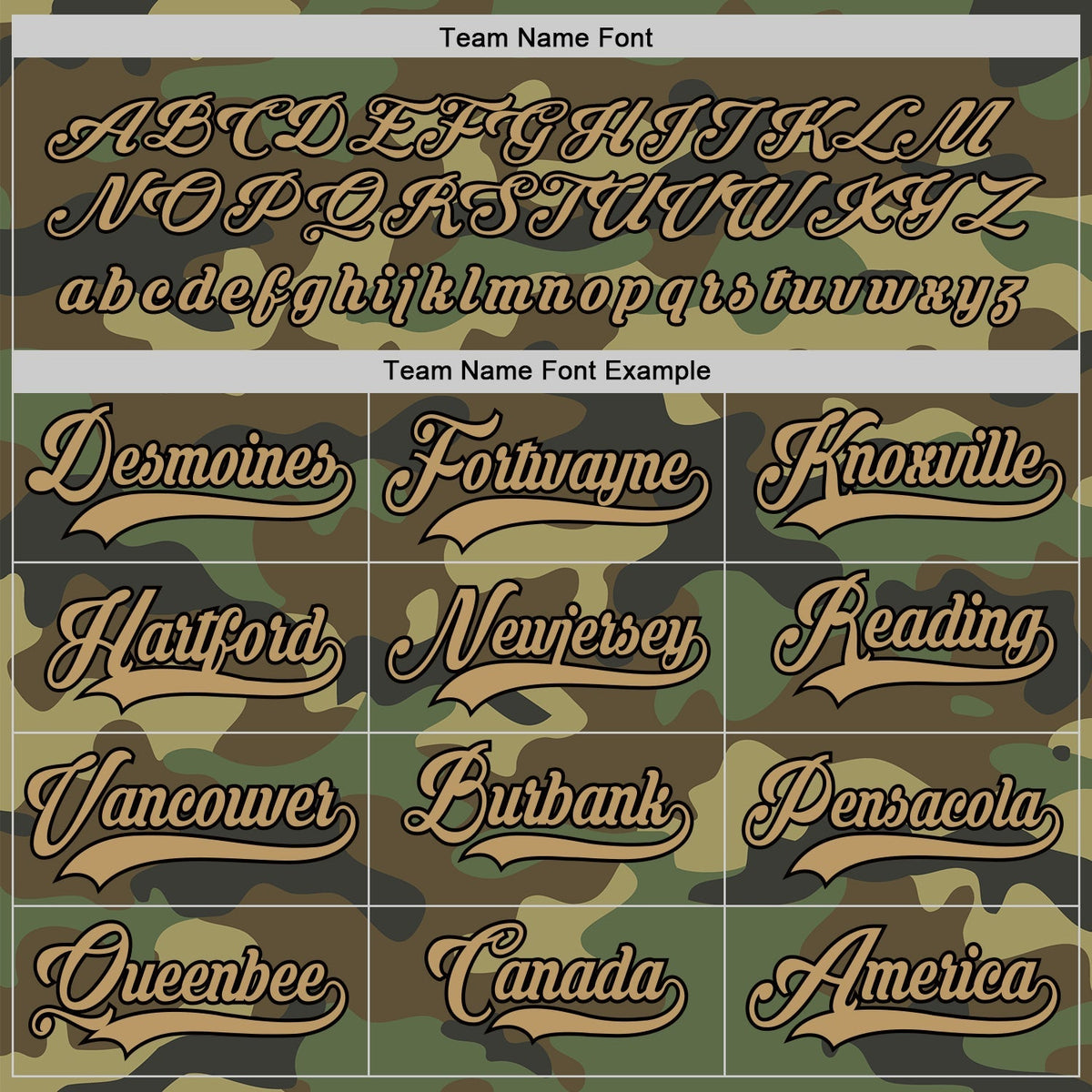 Custom Hockey Jersey - Camo Old Gold-Black Salute To Service product image 4