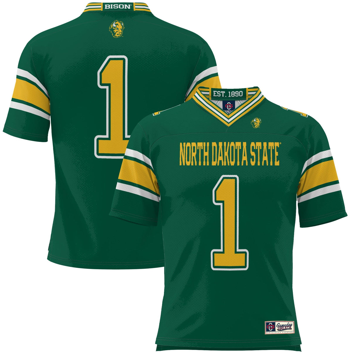#1 NDSU Bison Endzone Football Jersey - Green product image 2