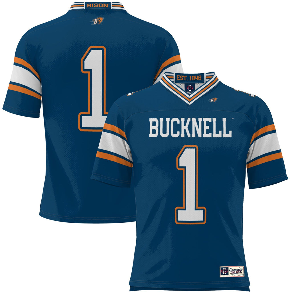 #1 Bucknell Bison Endzone Football Jersey - Blue product image 2