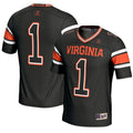 #1 Virginia Cavaliers Endzone Football Jersey - Black product image 1