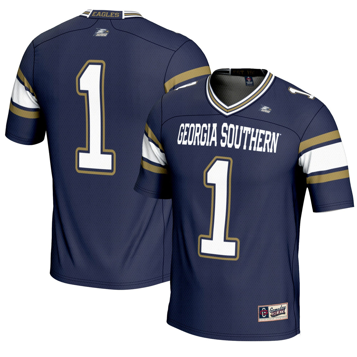 #1 Georgia Southern Eagles Endzone Football Jersey - Blue product image 1