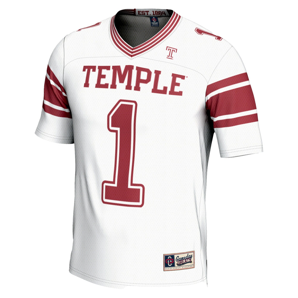 #1 Temple Owls Endzone Football Jersey - White product image 3