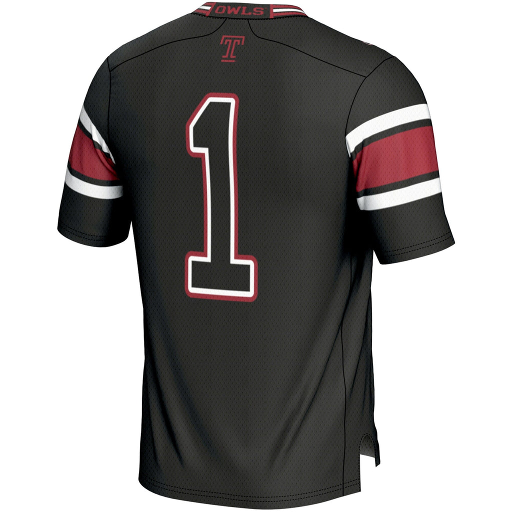 #1 Temple Owls Endzone Football Jersey - Black product image 4