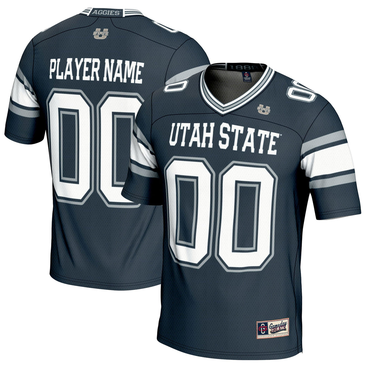 Utah State Aggies NIL Pick-A-Player Football Jersey - Navy product image 1