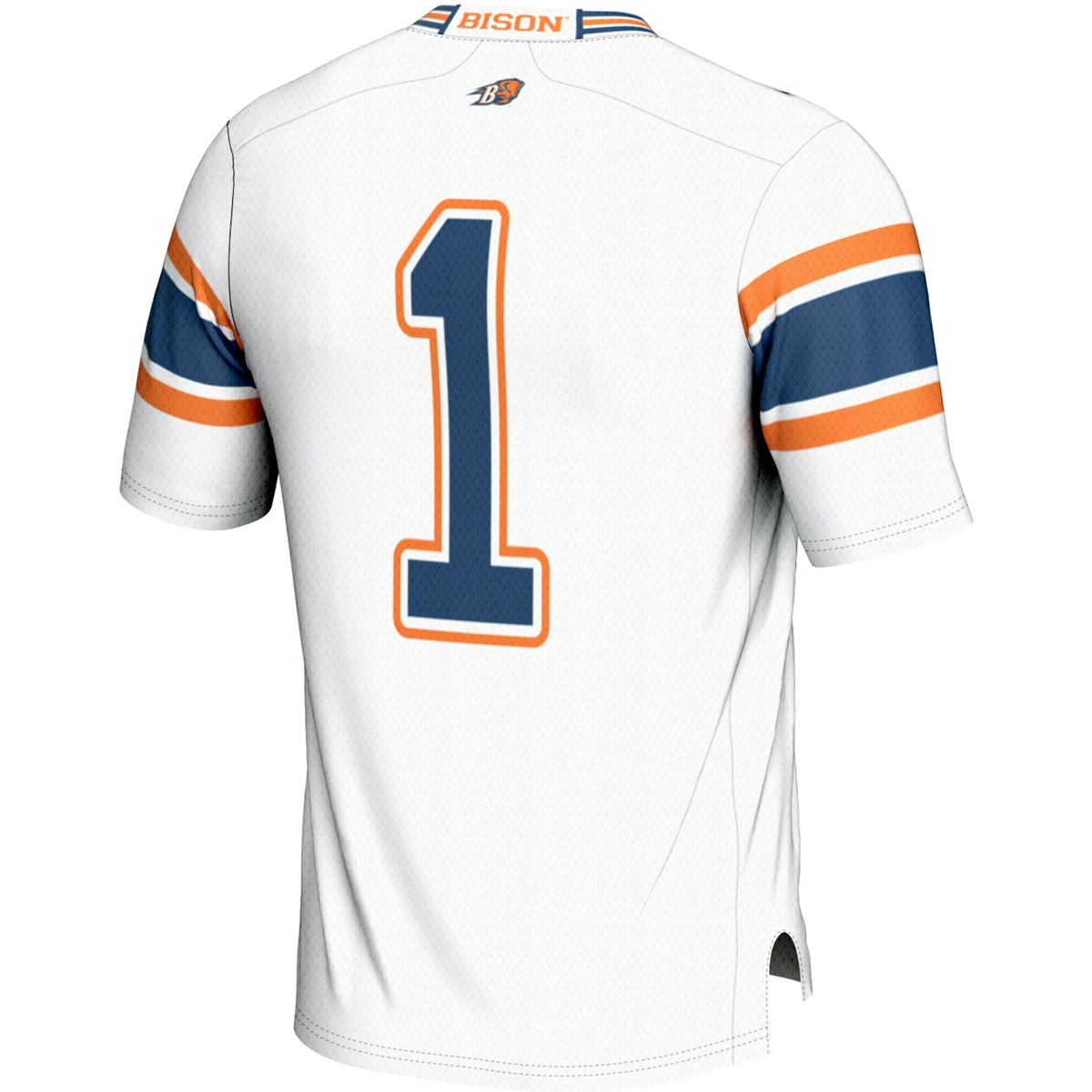 #1 Bucknell Bison Endzone Football Jersey - White product image 4