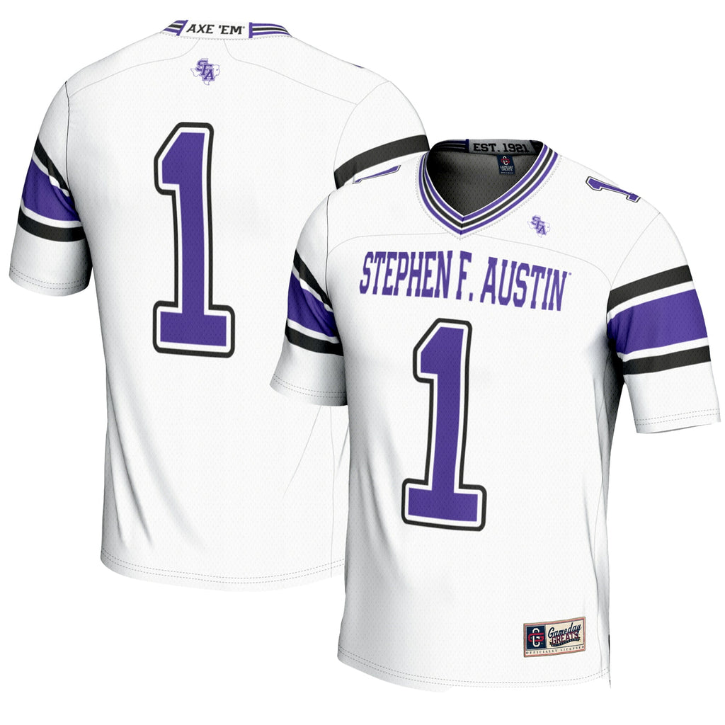 #1 Stephen F Austin Lumberjacks Endzone Football Jersey product image 1