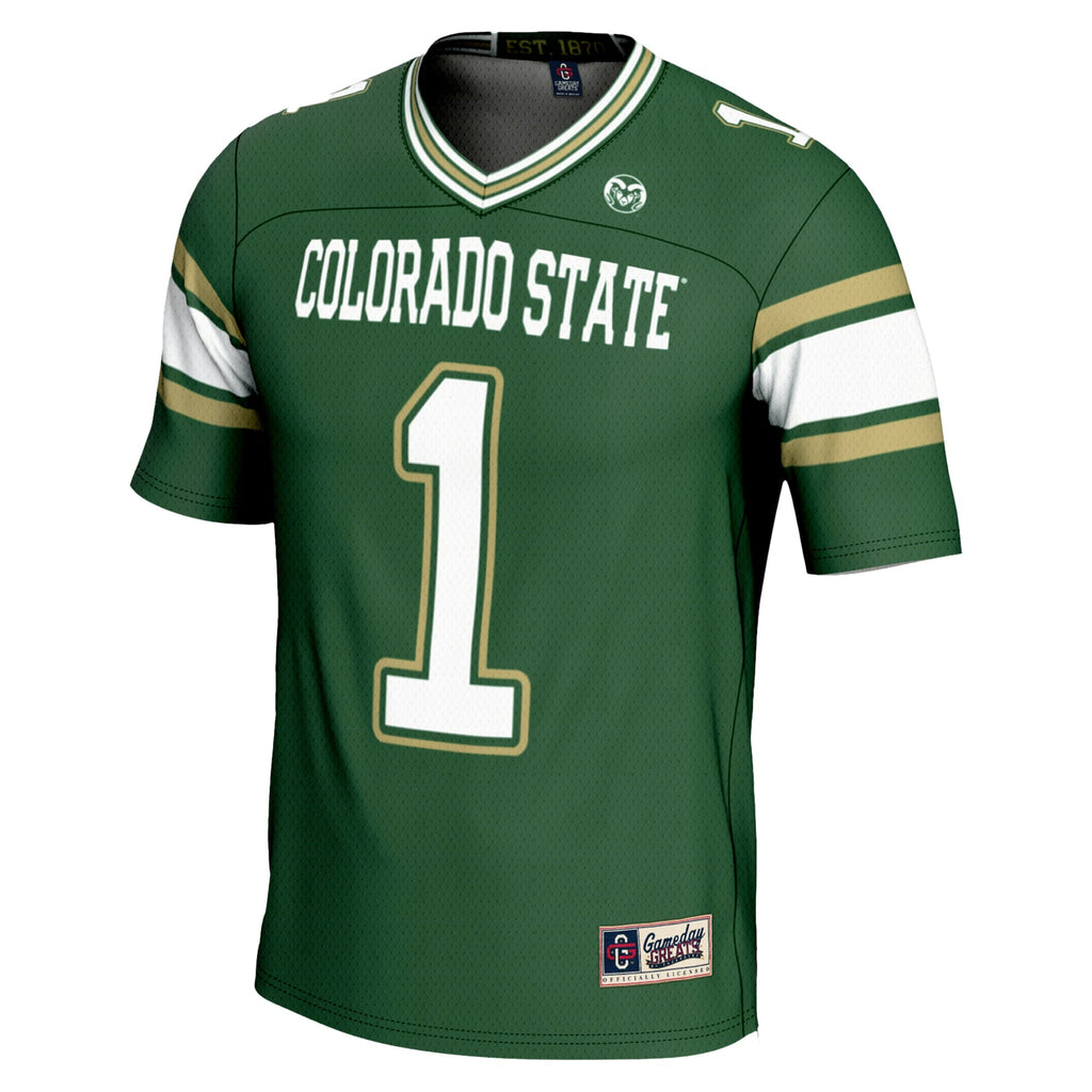 #1 Colorado State Rams Endzone Football Jersey - Green product image 3