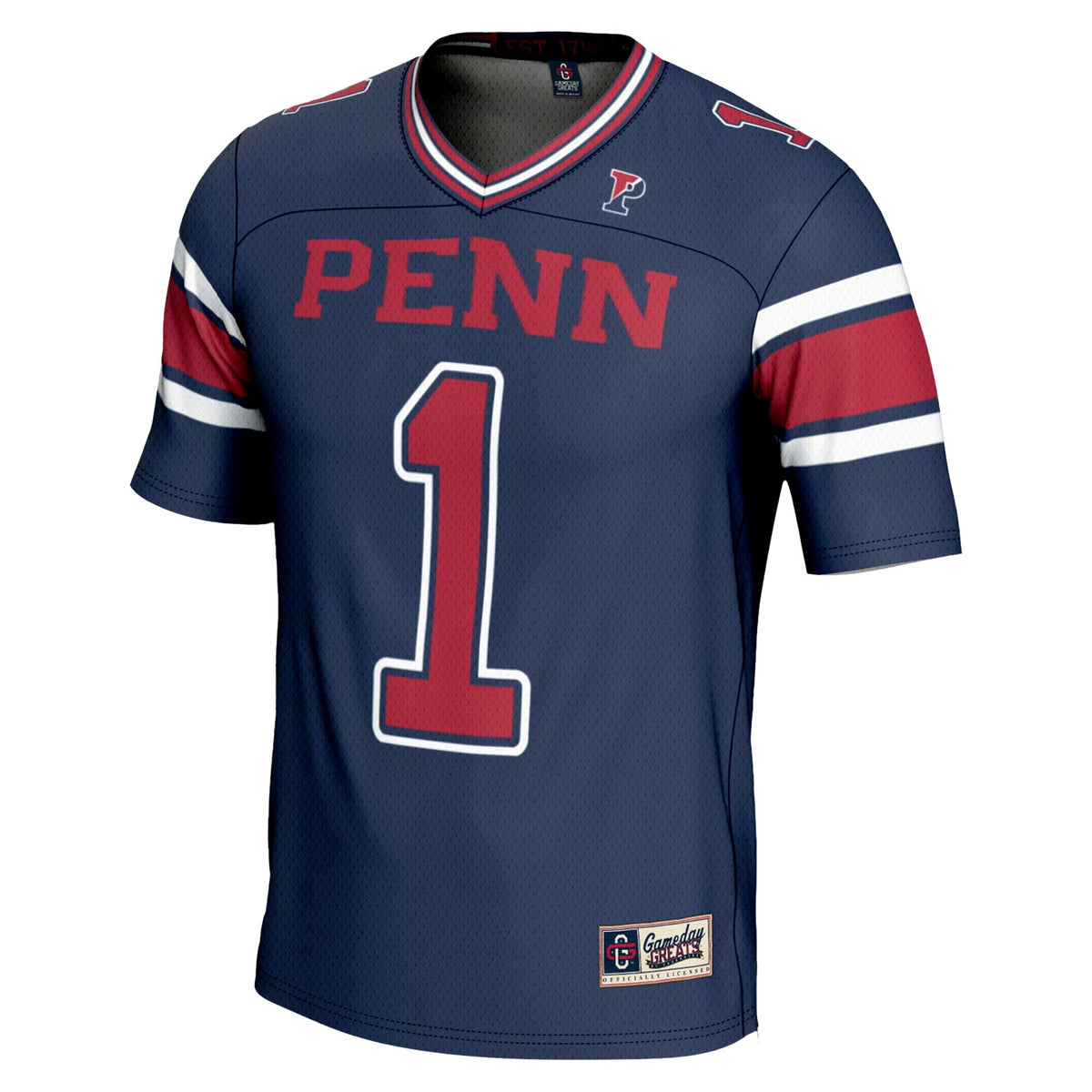 #1 Pennsylvania Quakers Endzone Football Jersey - Navy product image 3