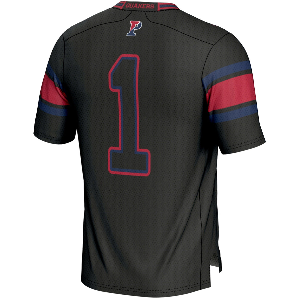 #1 Pennsylvania Quakers Endzone Football Jersey - Black product image 4