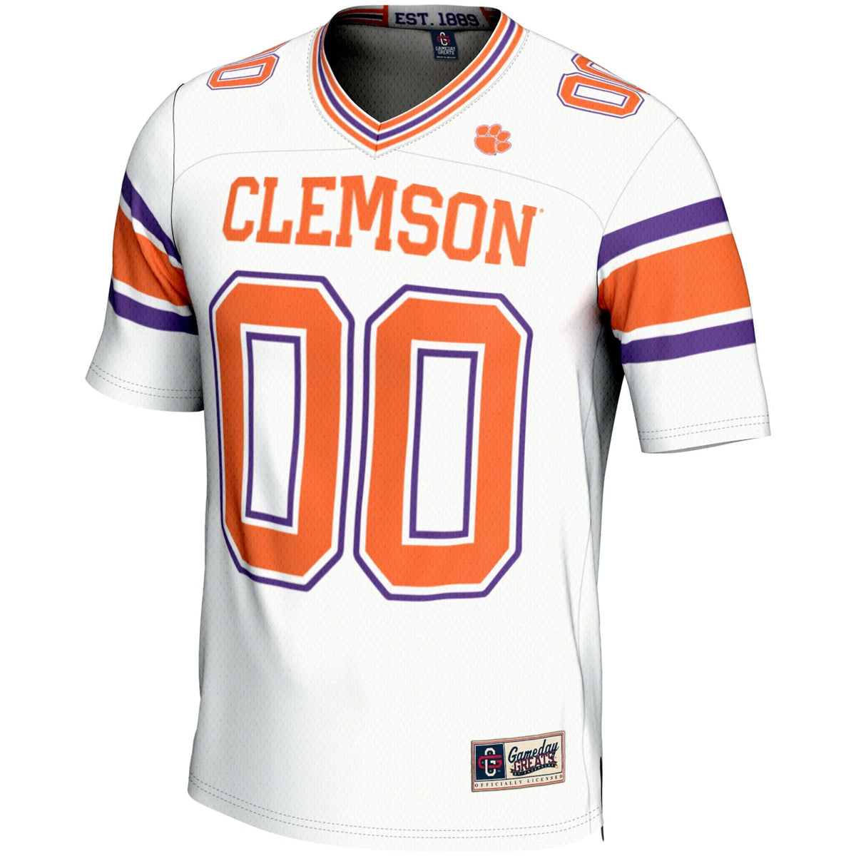 Clemson Tigers NIL Pick-A-Player Football Jersey - White product image 3