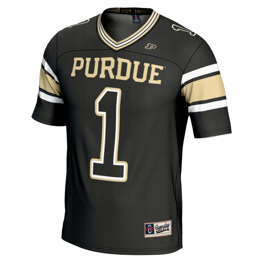 #1 Purdue Boilermakers Endzone Football Jersey - Black product image 3