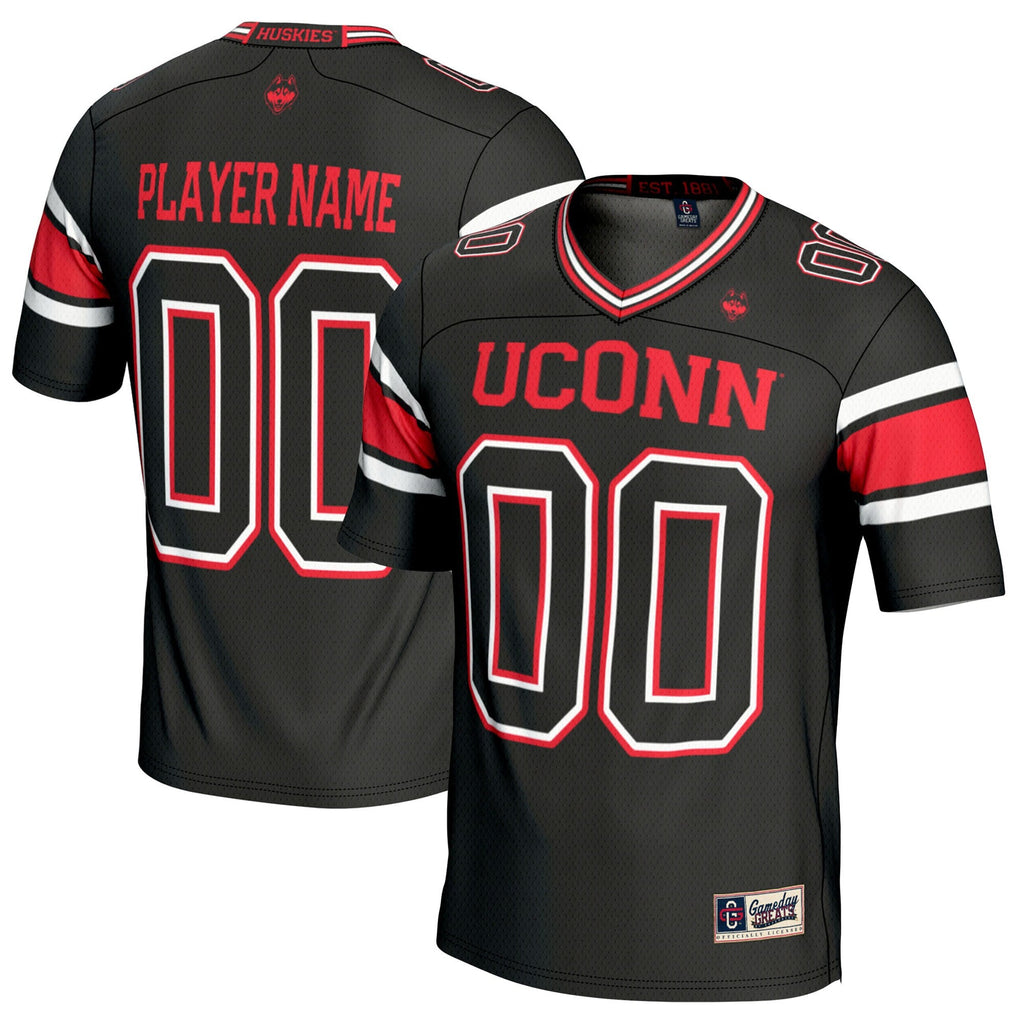 UConn Huskies NIL Pick-A-Player Football Jersey - Black product image 2