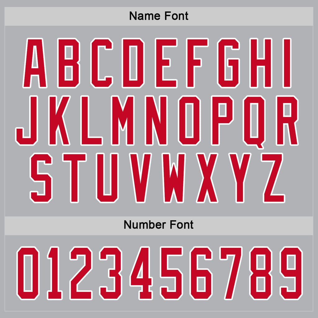 Custom Hockey Jersey - Gray Red-White product image 3