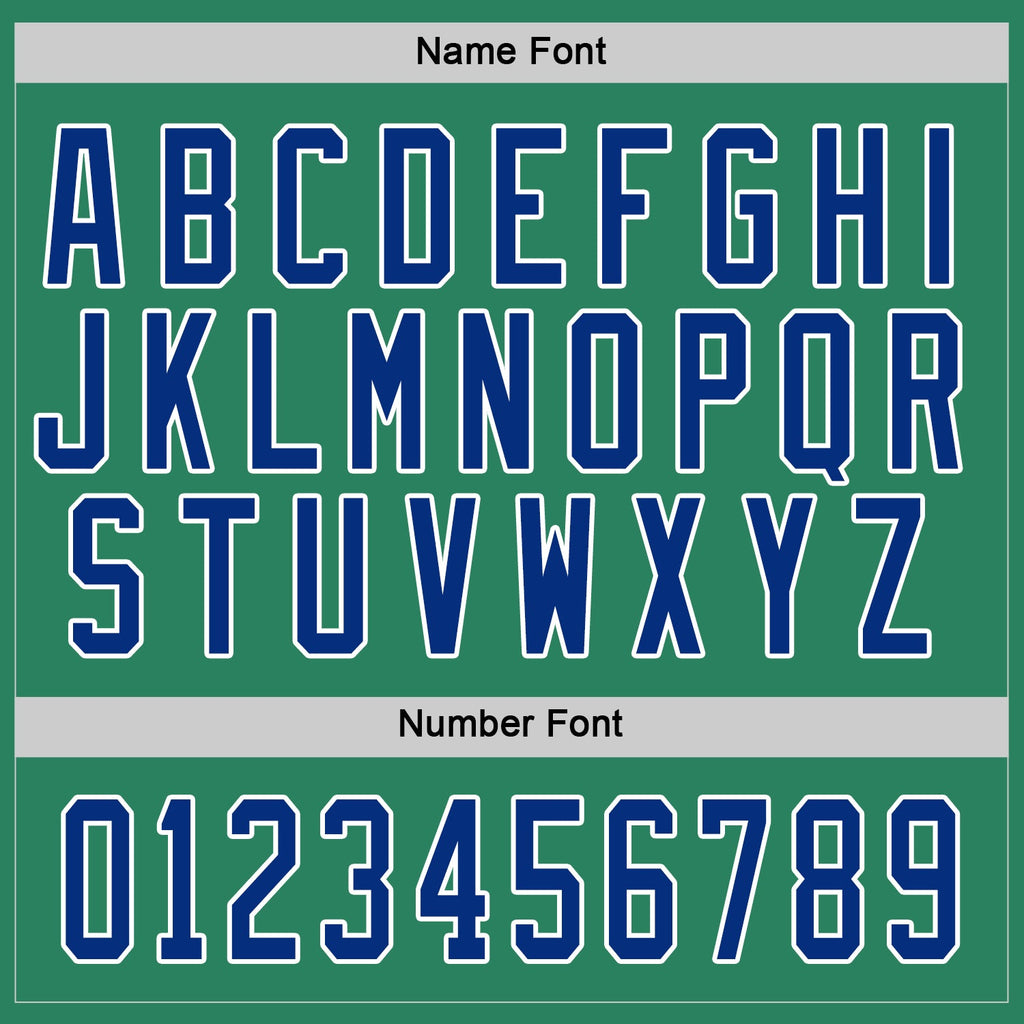 Custom Hockey Jersey - Kelly Green Royal-White product image 3