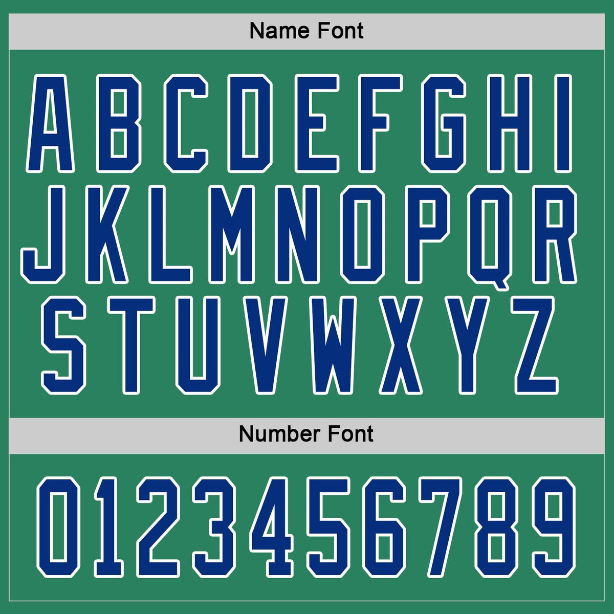 Custom Hockey Jersey - Kelly Green Royal-White product image 3