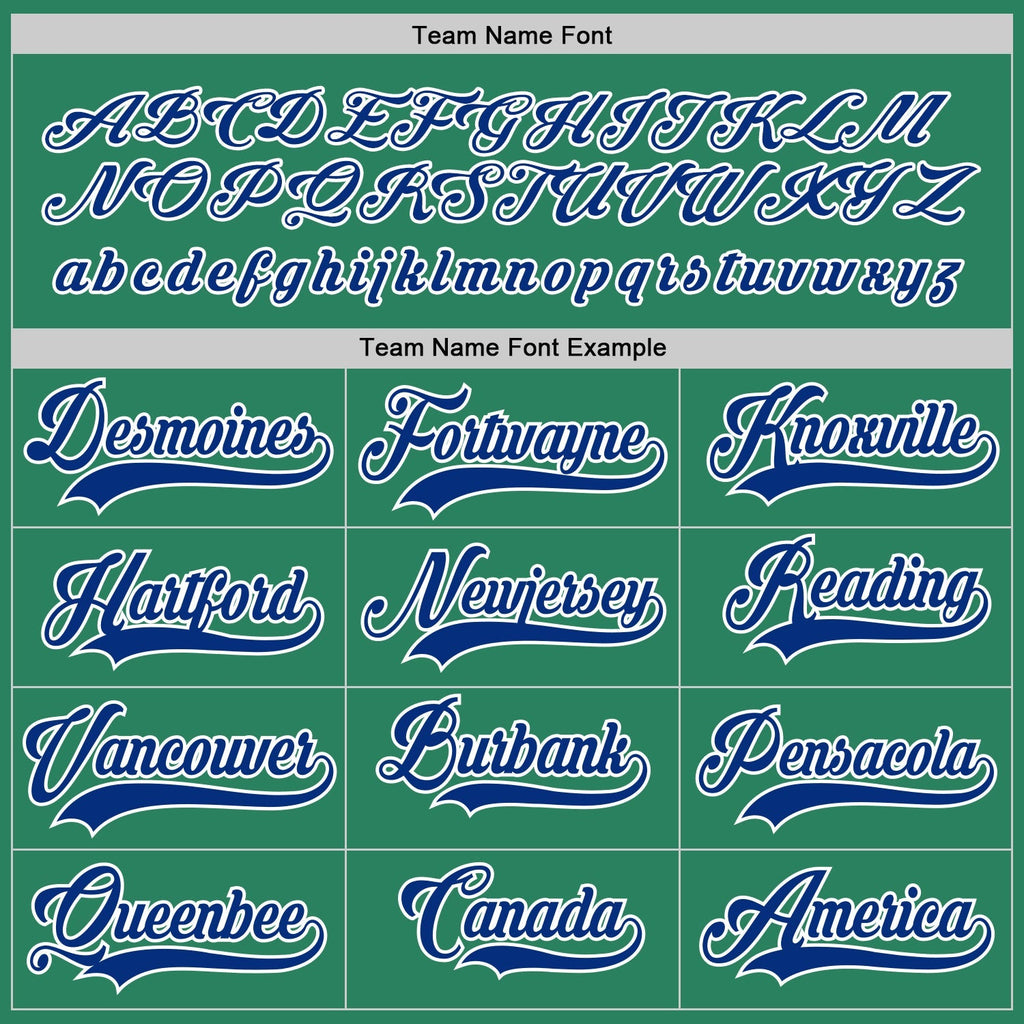 Custom Hockey Jersey - Kelly Green Royal-White product image 4
