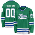 Custom Hockey Jersey - Kelly Green White-Royal product image 1