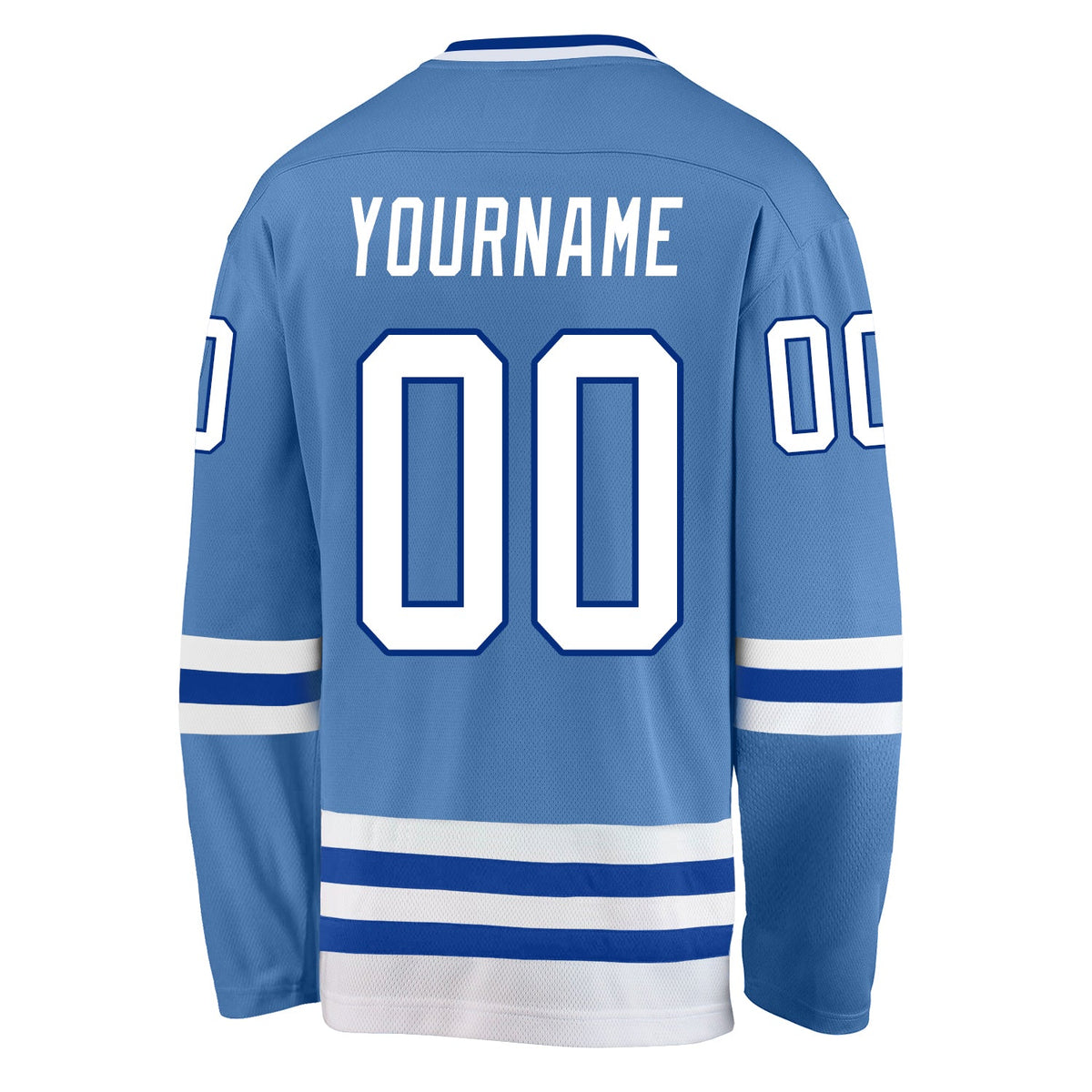 Custom Hockey Jersey - Light Blue White-Royal product image 3