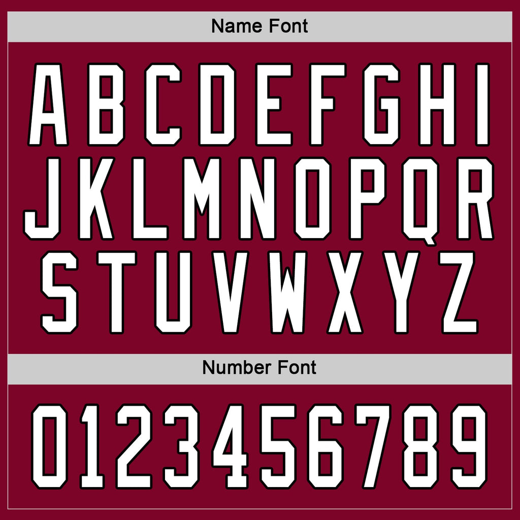 Custom Hockey Jersey - Maroon White-Black product image 3