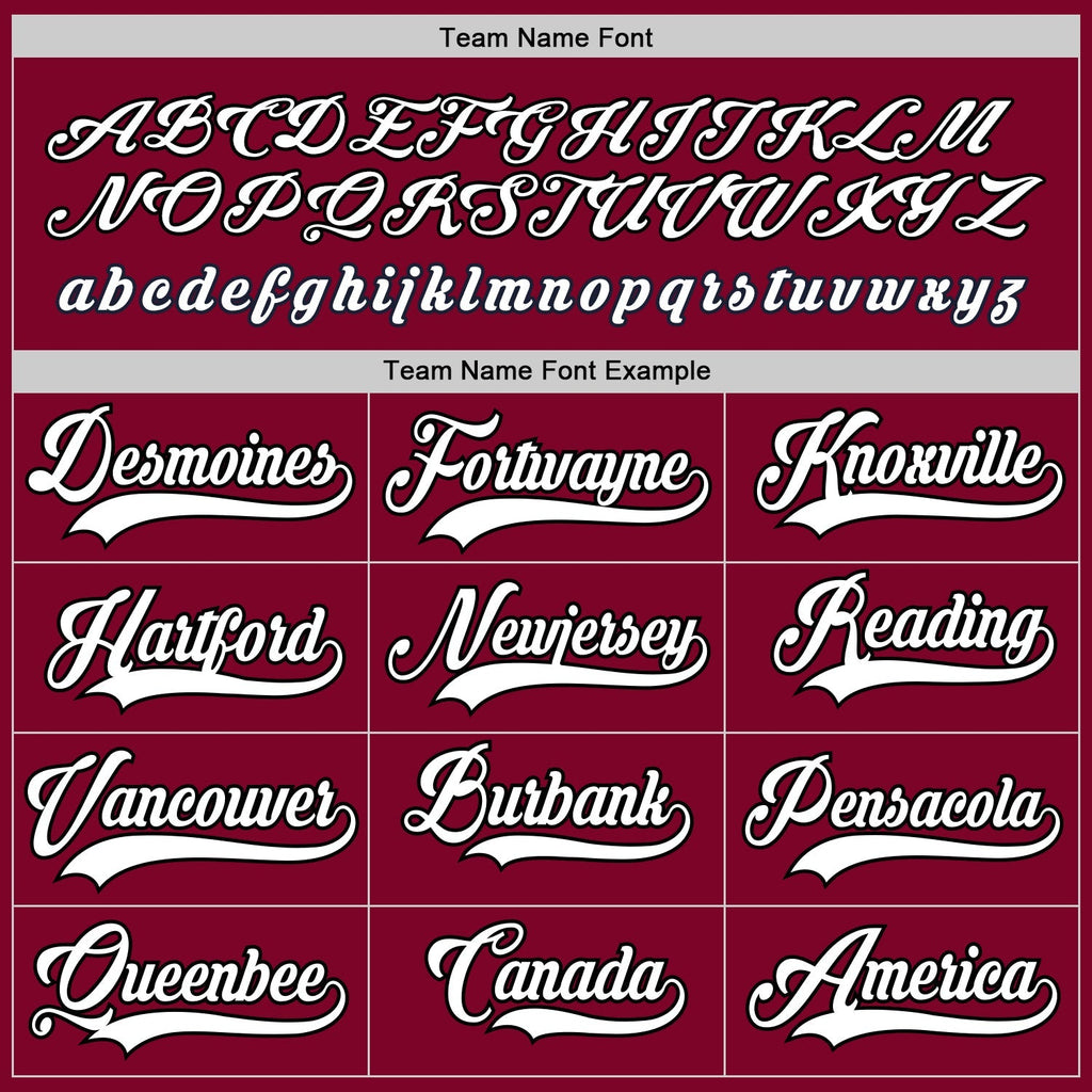 Custom Hockey Jersey - Maroon White-Black product image 4