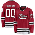 Custom Hockey Jersey - Maroon White-Black product image 1