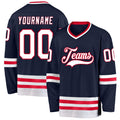 Custom Hockey Jersey - Navy White-Red product image 1