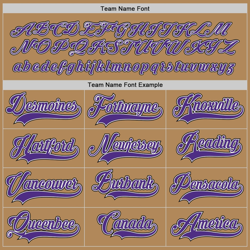 Custom Hockey Jersey - Old Gold Purple-Black product image 4