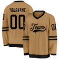 Custom Hockey Jersey - Old Gold Black product image 1
