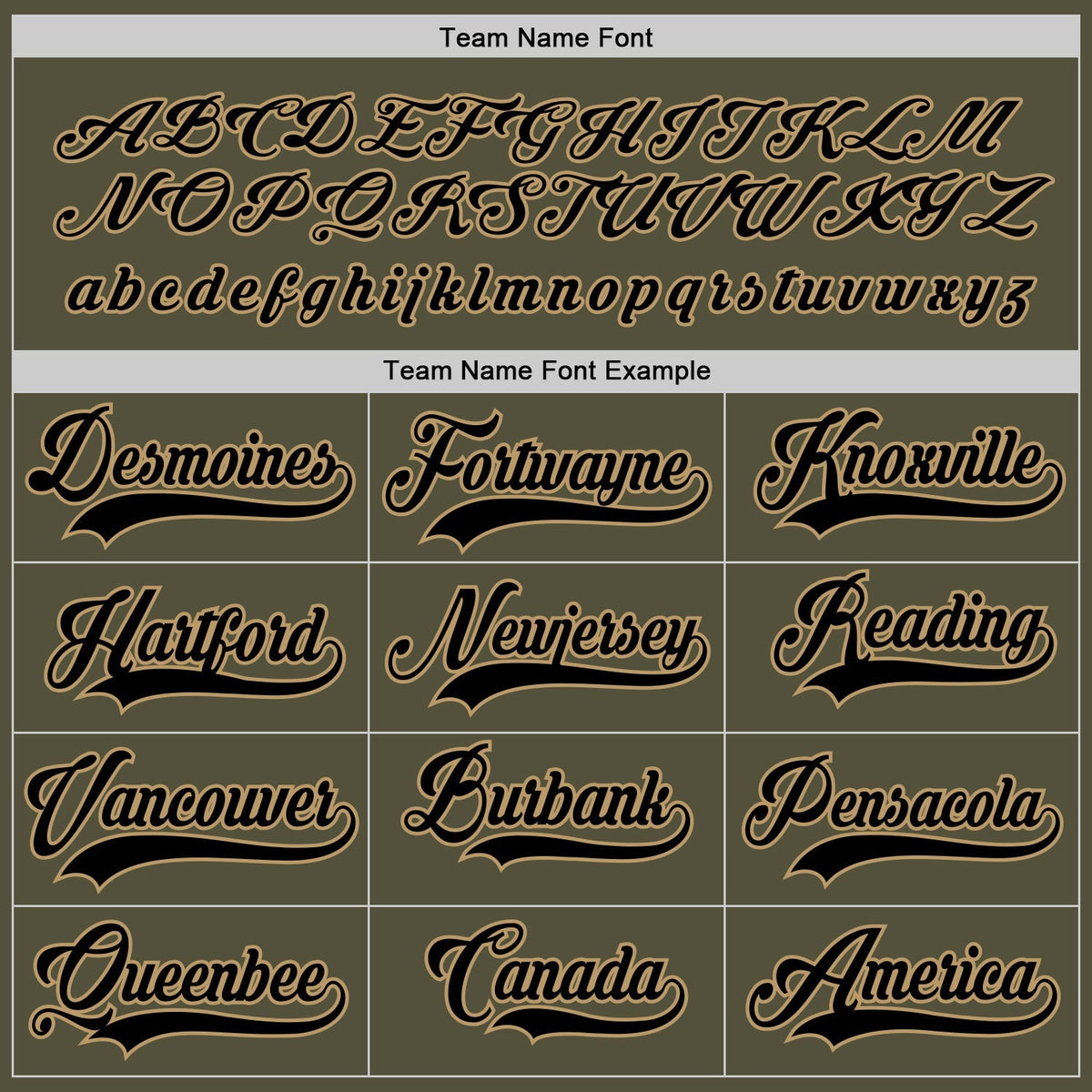 Custom Hockey Jersey - Olive Black-Old Gold Salute To product image 4