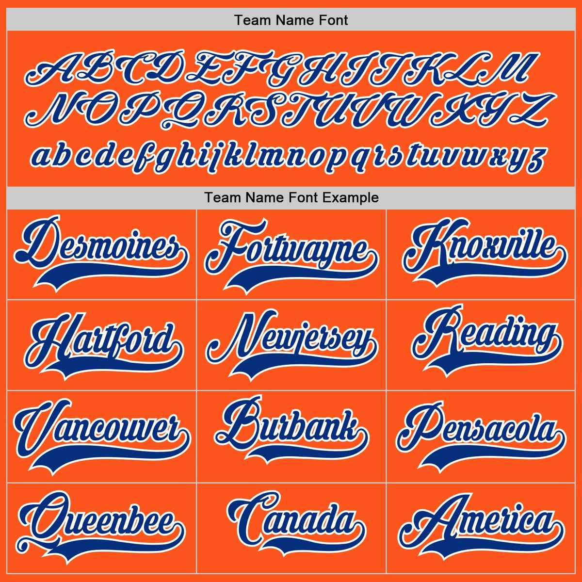 Custom Hockey Jersey - Orange Royal-White product image 4
