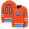 Custom Hockey Jersey - Orange Royal-White product image 1