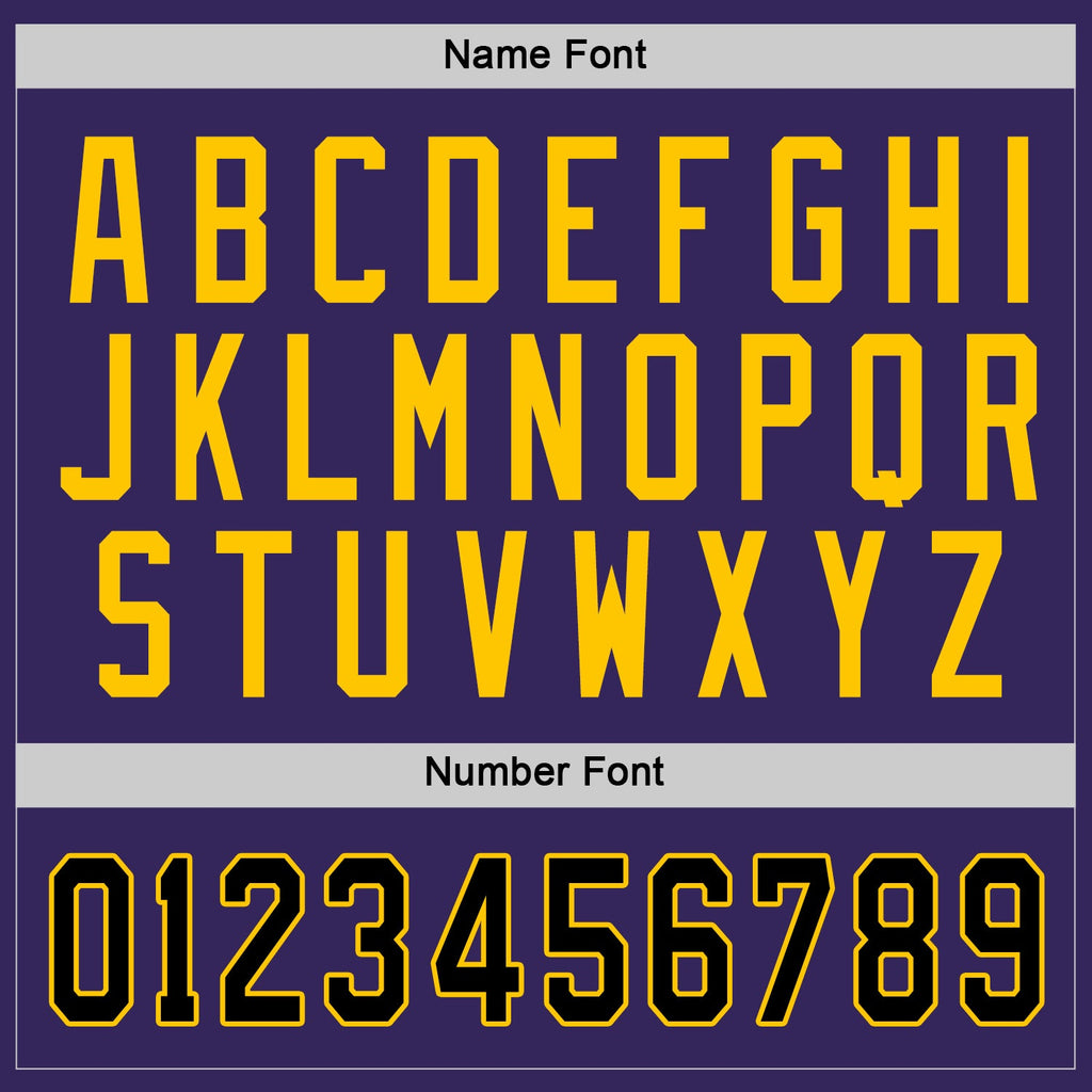 Custom Hockey Jersey - Purple Black-Gold product image 3