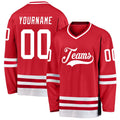 Custom Hockey Jersey - Red White product image 1