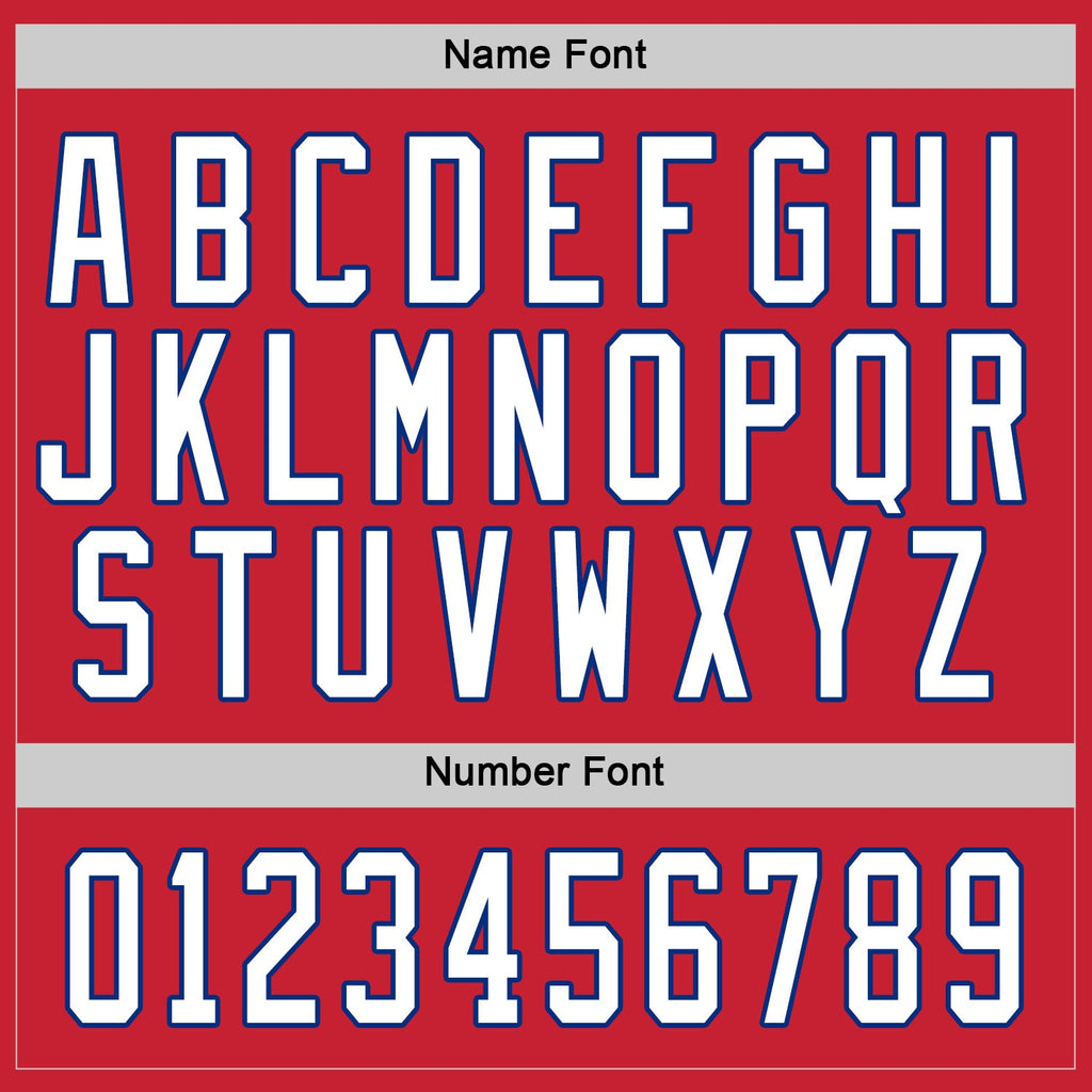 Custom Hockey Jersey - Red White-Royal product image 3