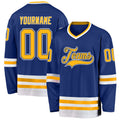 Custom Hockey Jersey - Royal Gold-White product image 1
