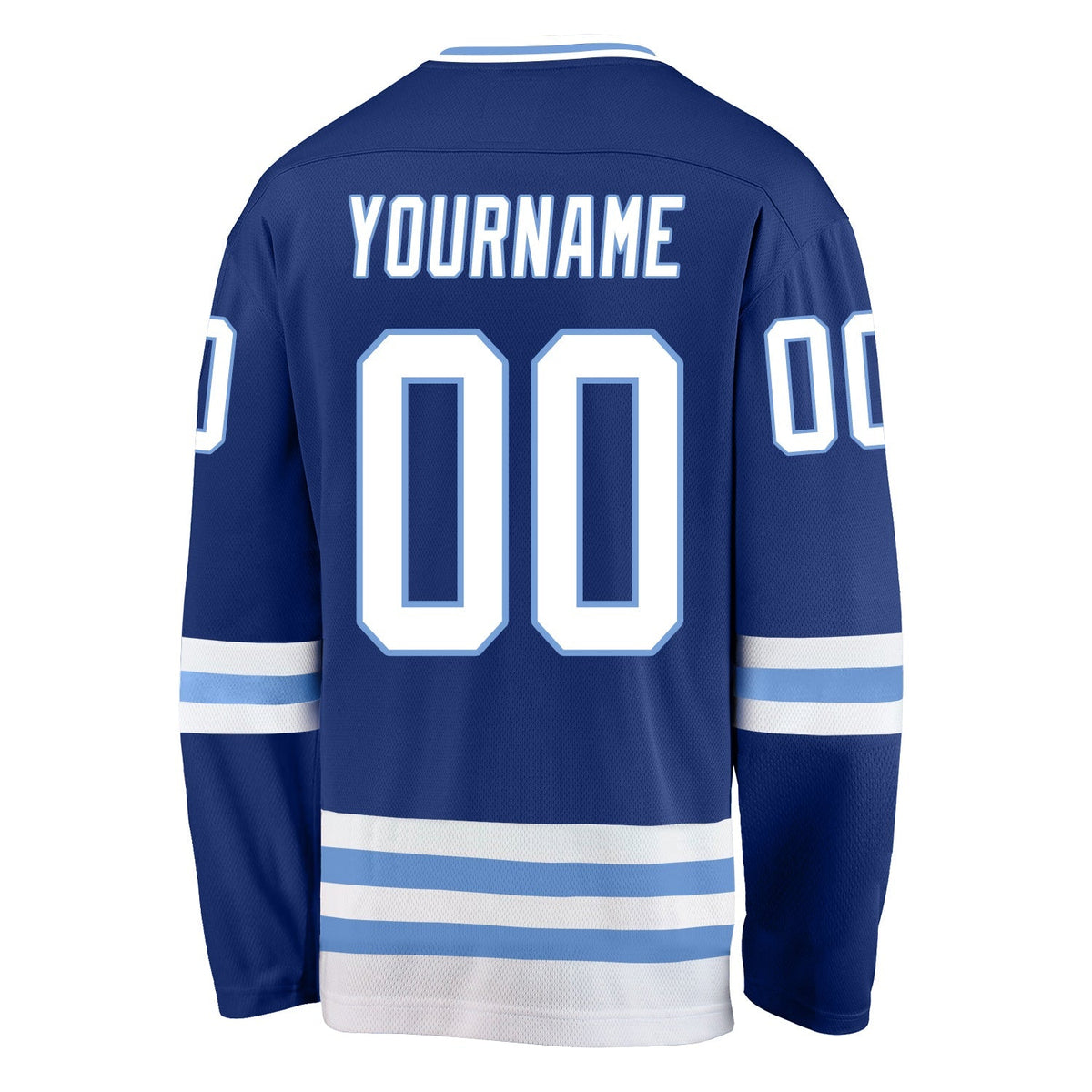 Custom Hockey Jersey - Royal White-Light Blue product image 3