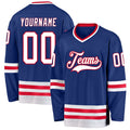 Custom Hockey Jersey - Royal White-Red product image 1