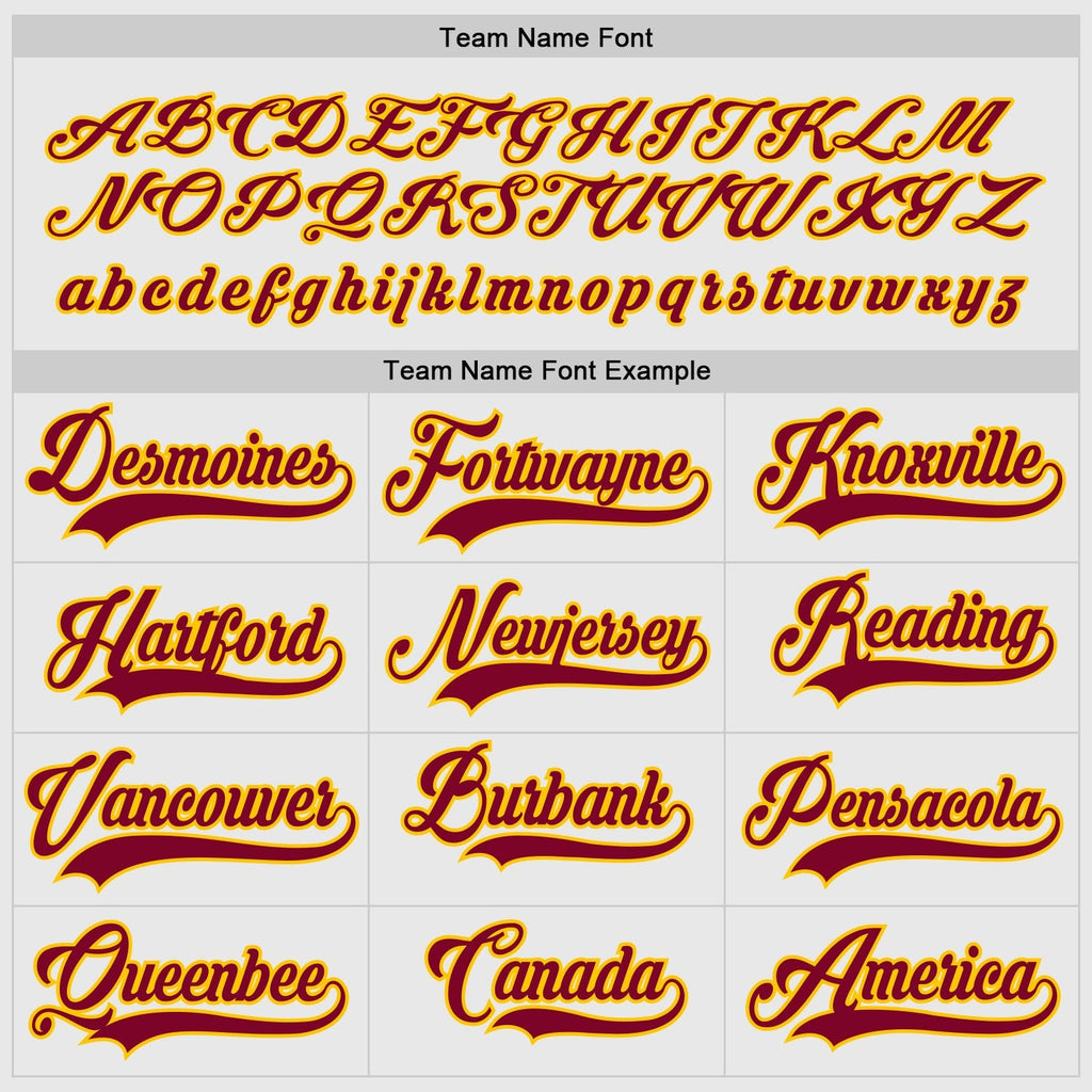 Custom Hockey Jersey - White Maroon-Gold product image 4