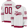 Custom Hockey Jersey - White Maroon product image 1